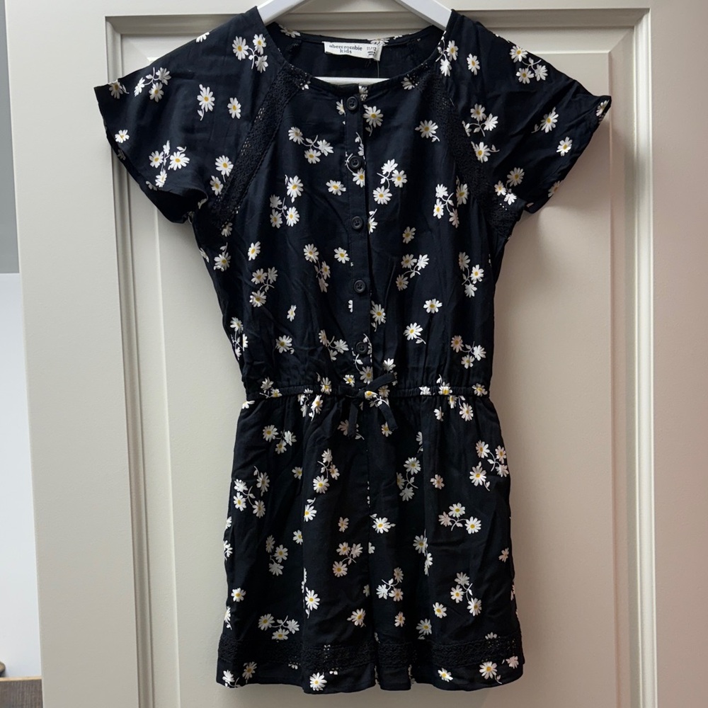 Abercrombie Kids Black Floral One Piece